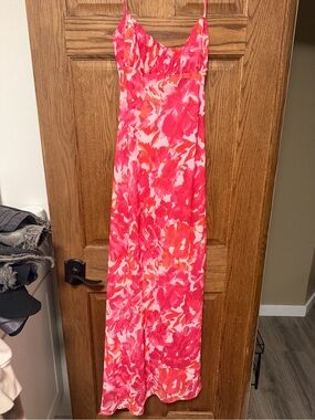 BILLY J MARGIE MIDI DRESS - PINK FLORAL